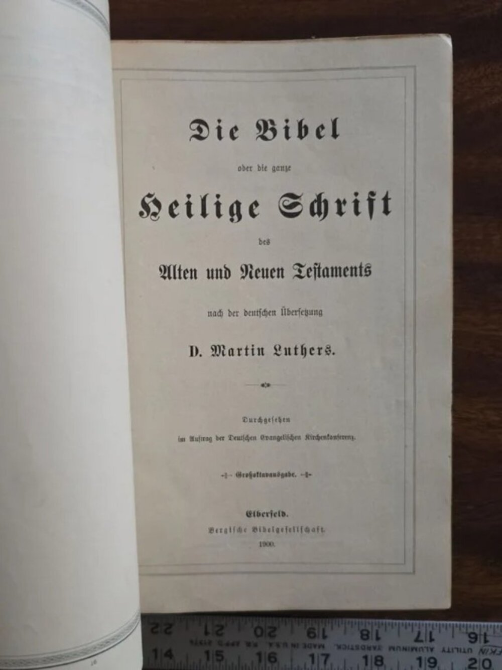 Die Bibel oder die ganze Heilige Schrift des Ulten und Neuen Leftaments